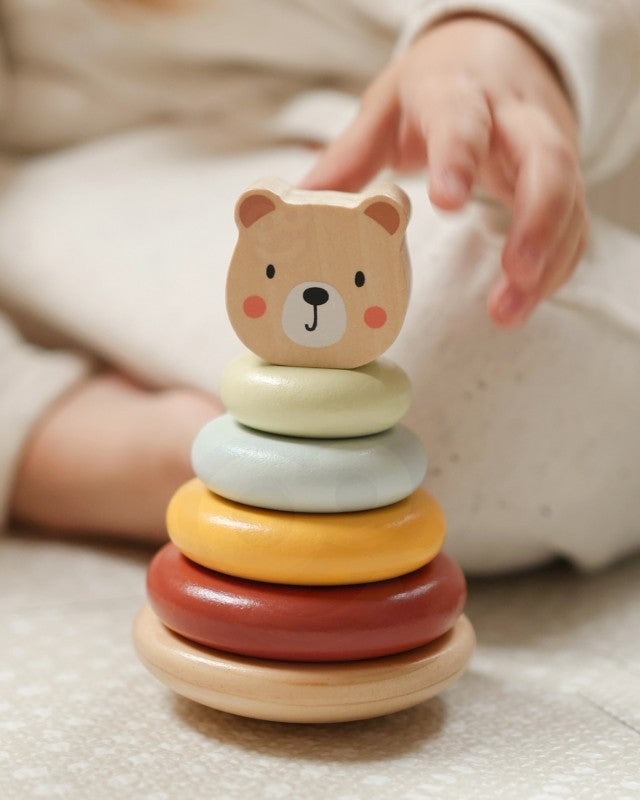 3in1 Toy Box - Sorting Blocks, Stackable Pyramid and Elephant On Wheels