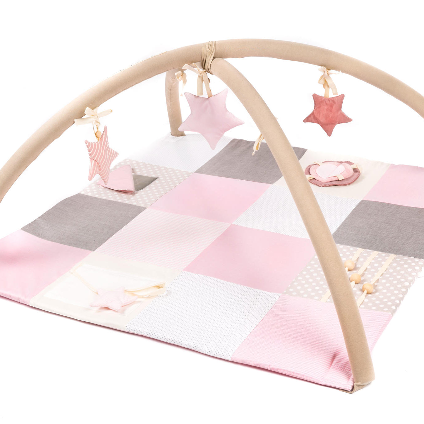 Small baby activity mat, 100x100 cm - Pink