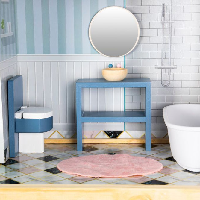 Wooden Dollhouse Crystal with LED Lights