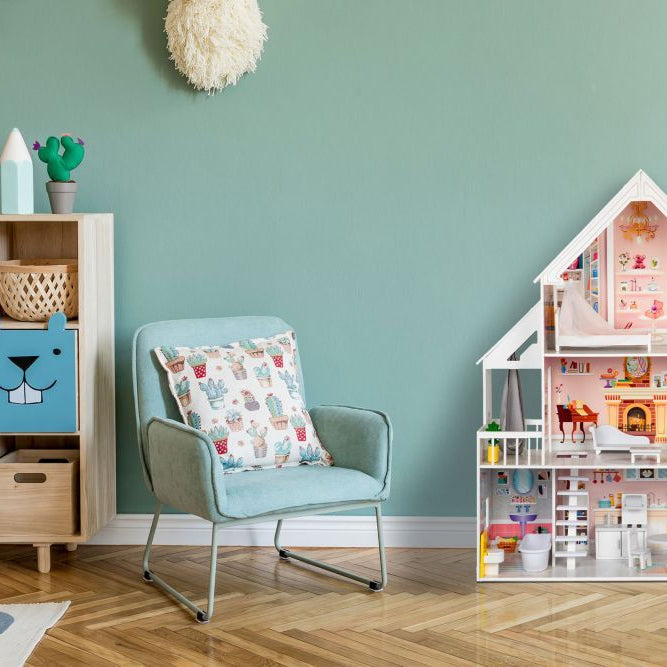 Wooden Dollhouse Liselle with LED Lights