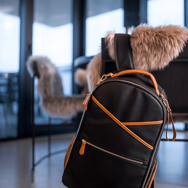 Large Diaper Backpack – Black Coffee