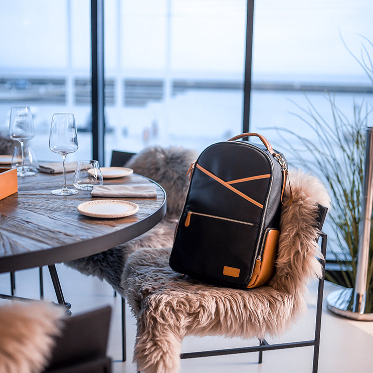 Large Diaper Backpack – Black Coffee