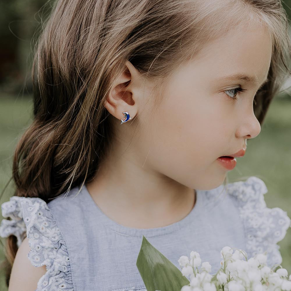 Earrings Dolphin - For Kids
