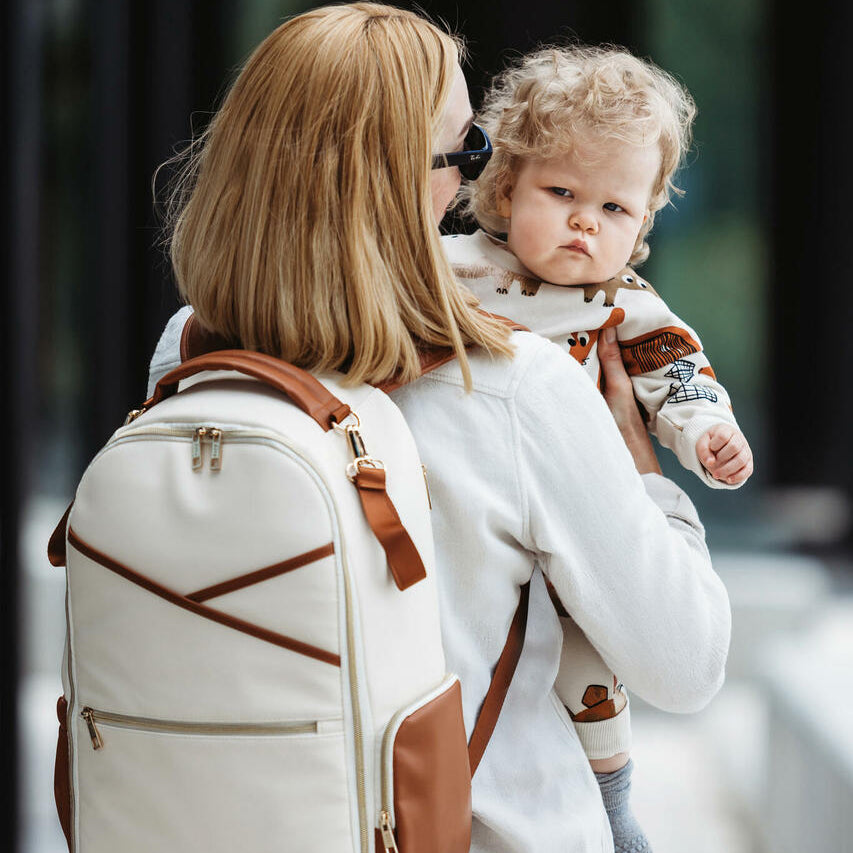 Large Diaper Backpack – Cappuccino