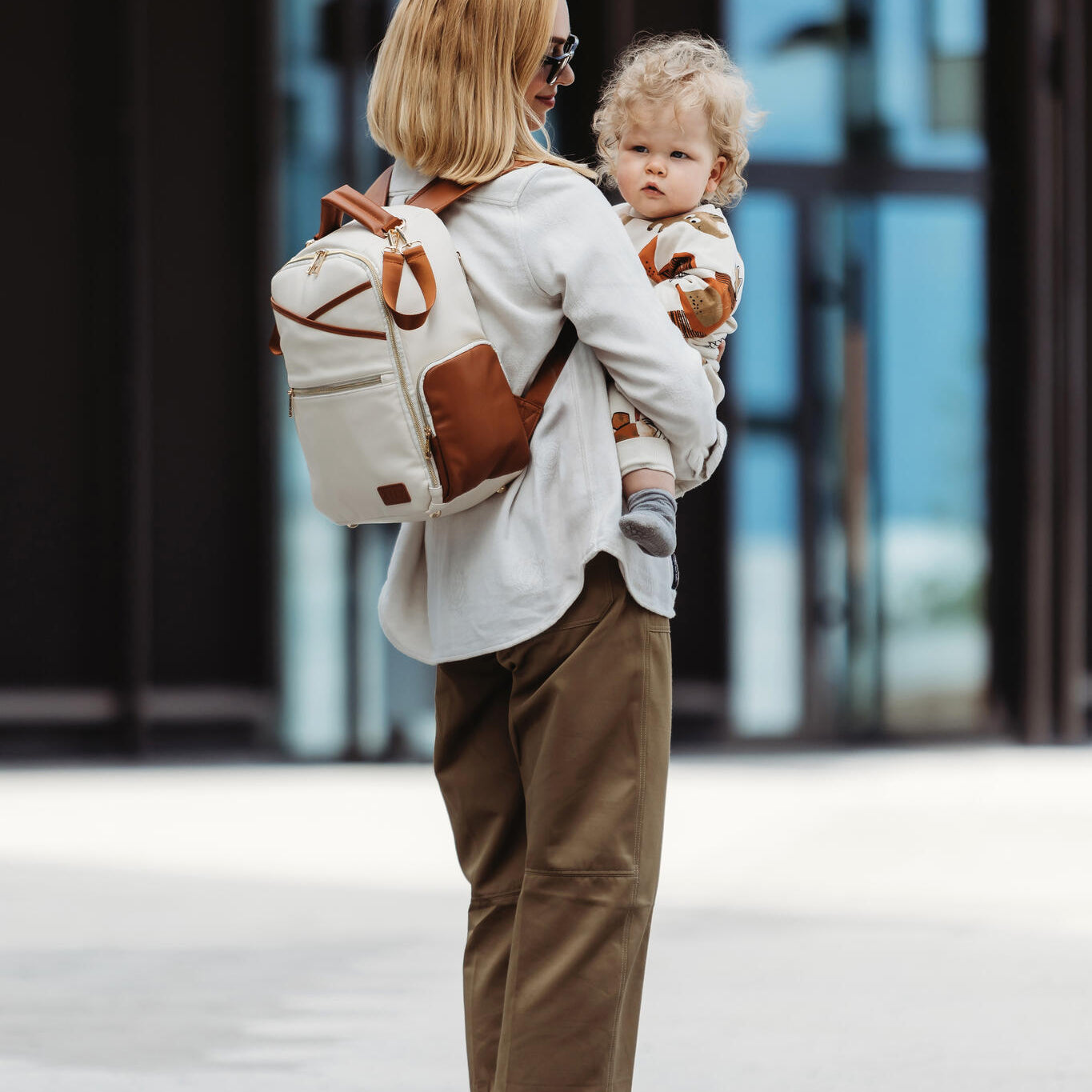 Small Diaper Backpack – Cappuccino