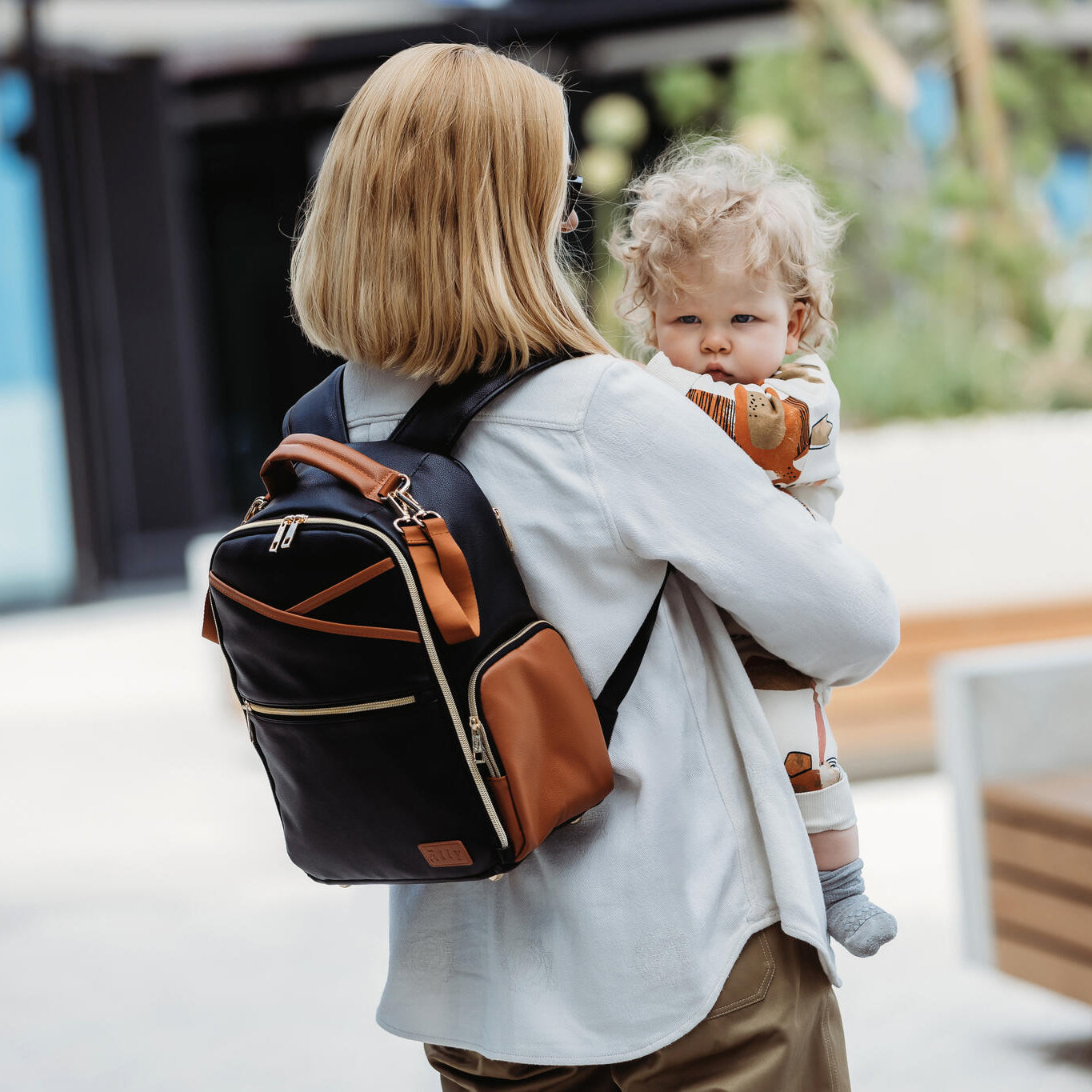Small Diaper Backpack – Black Coffee