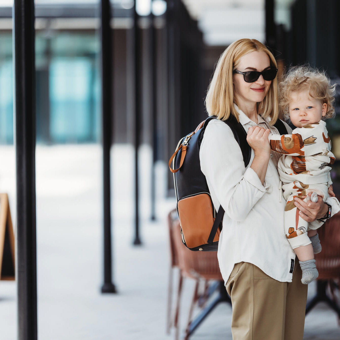 Large Diaper Backpack – Black Coffee