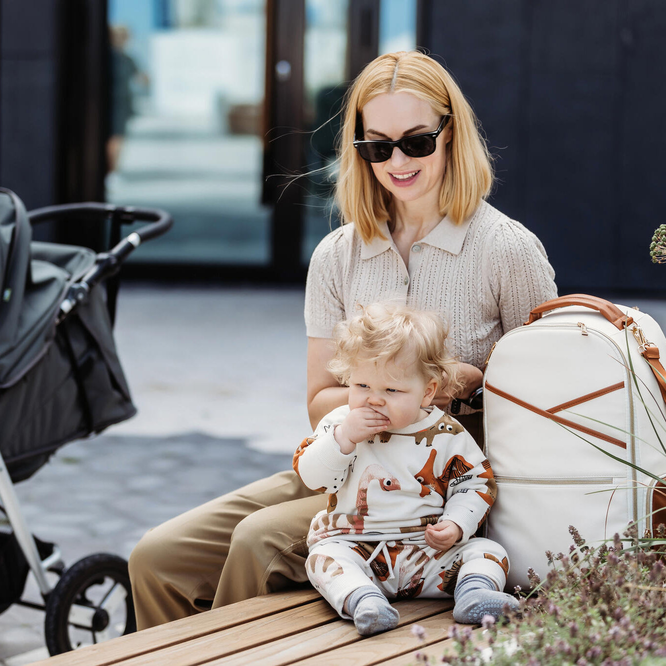 Large Diaper Backpack – Cappuccino