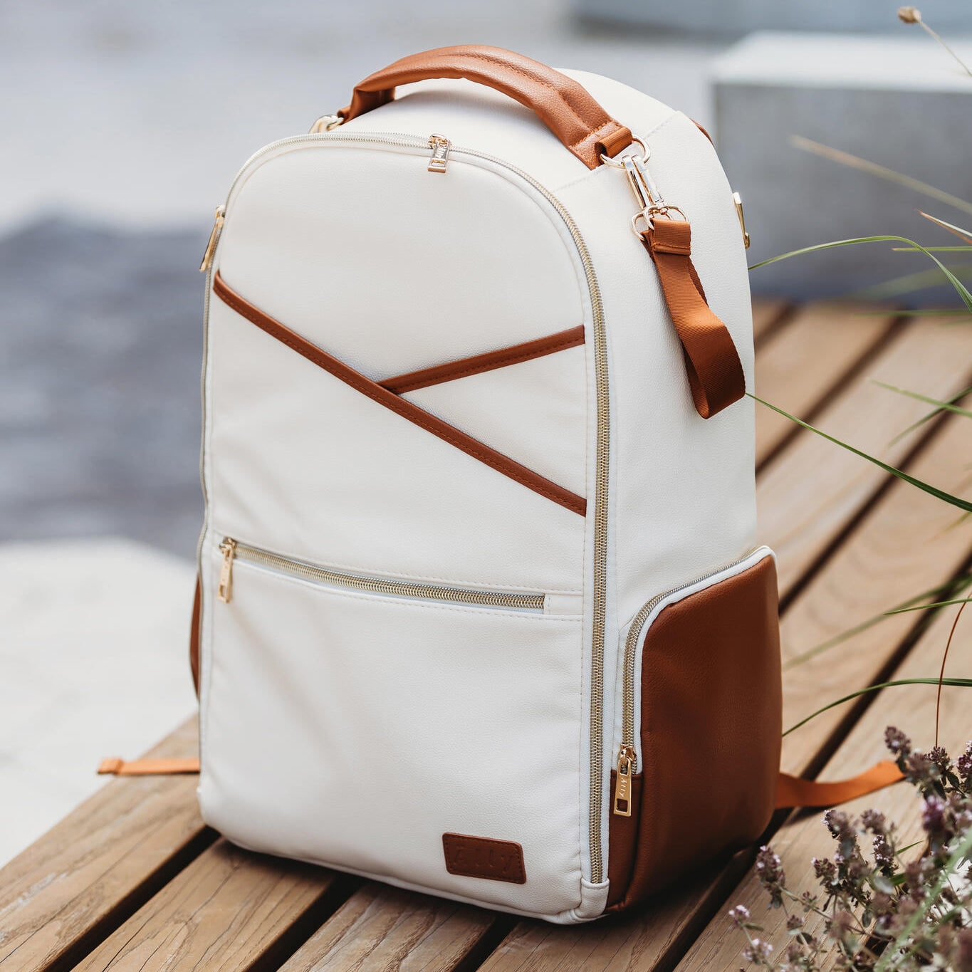 Large Diaper Backpack – Cappuccino