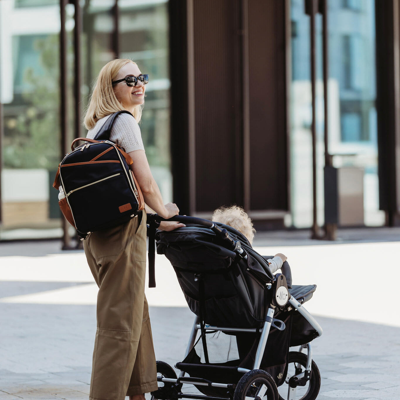 Small Diaper Backpack – Black Coffee