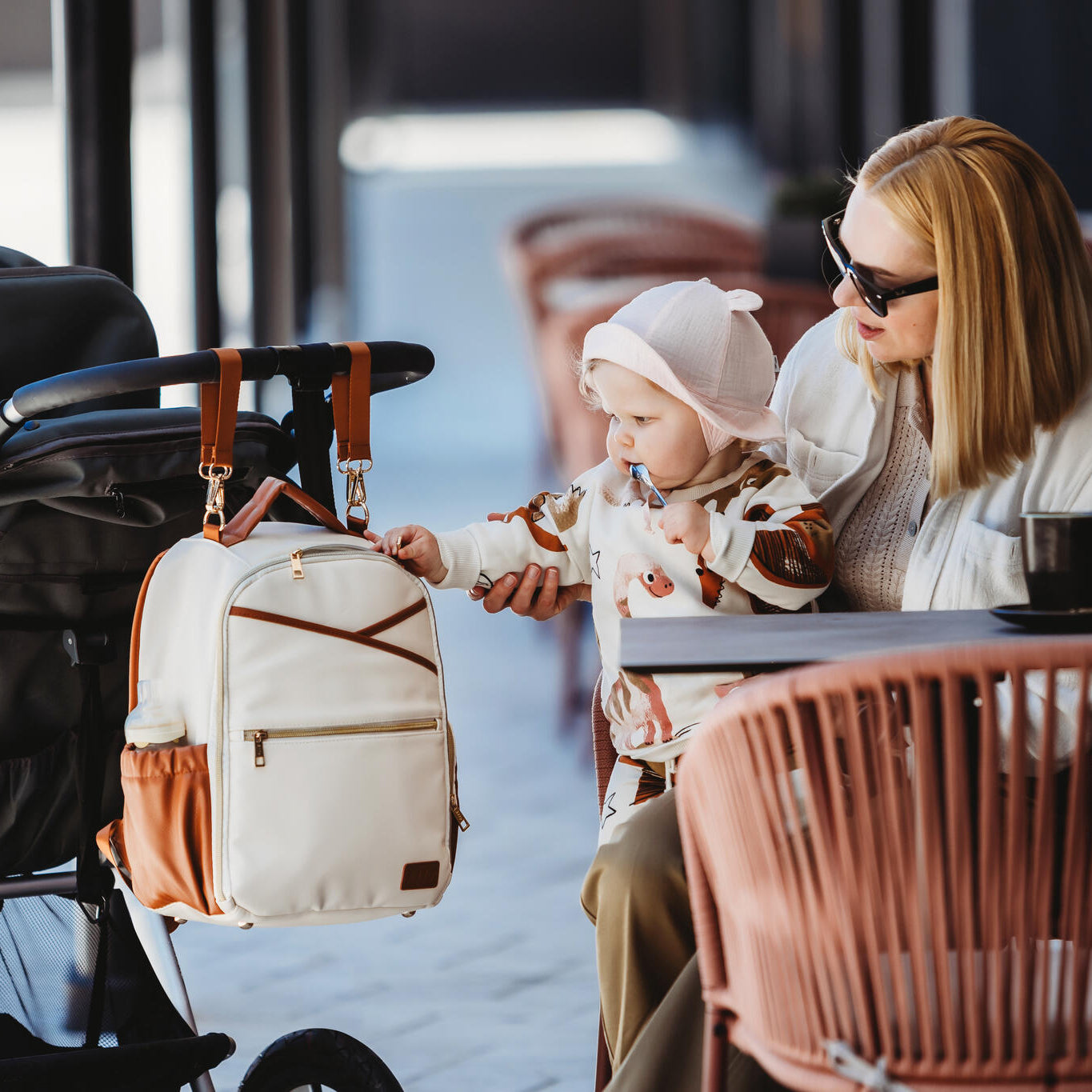Small Diaper Backpack – Cappuccino