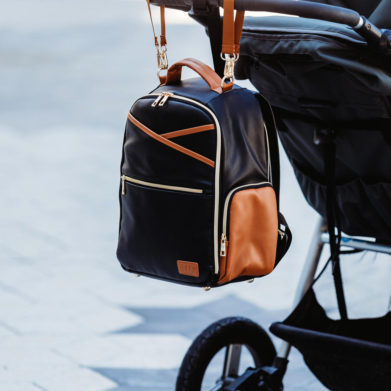 Small Diaper Backpack – Black Coffee