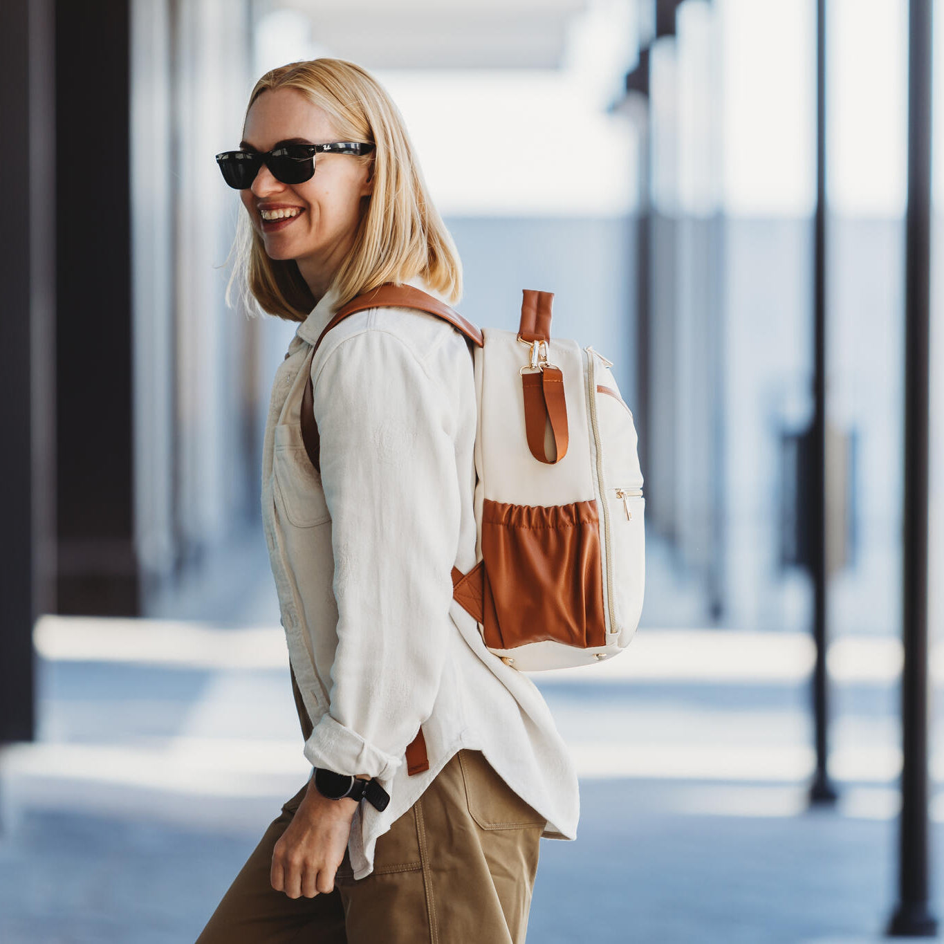 Small Diaper Backpack – Cappuccino