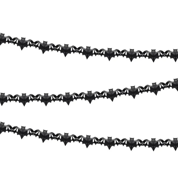 Lepakko koristenauha - Musta, 4 m