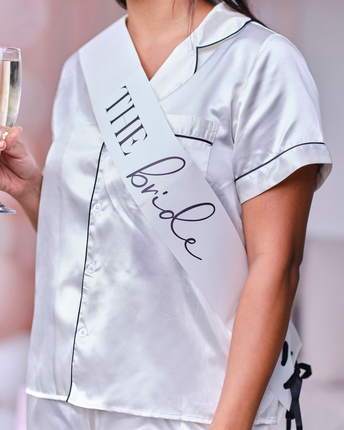 The Bride -olkanauha - Mustavalkoinen