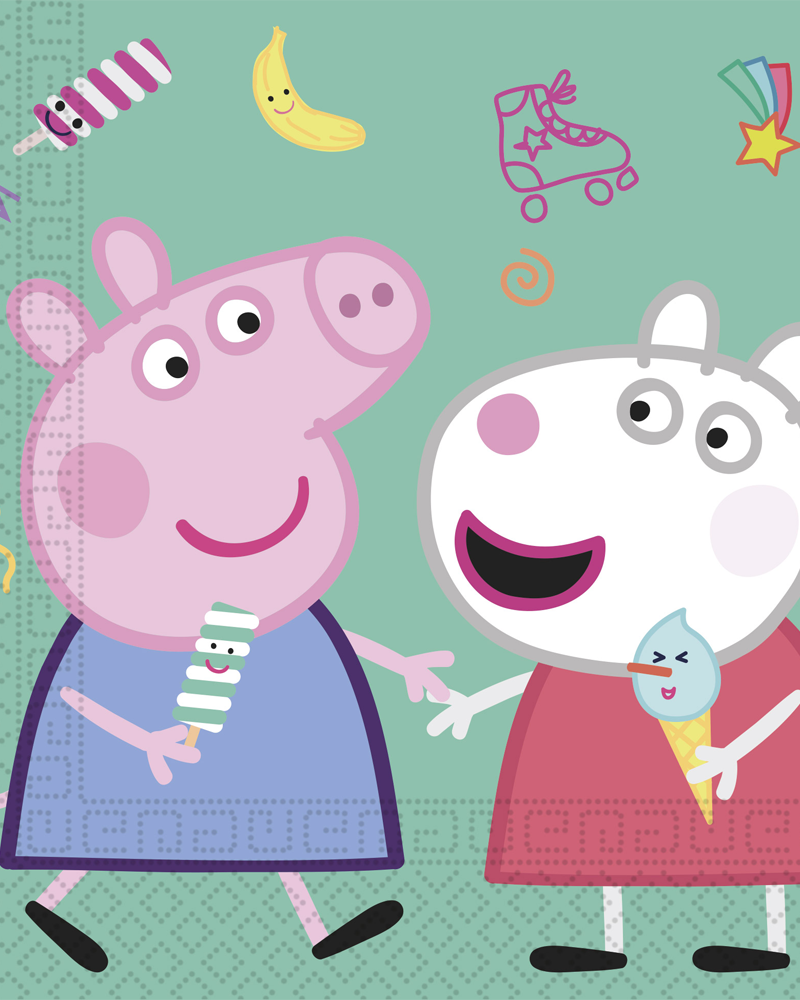 Pipsa Possu synttäreille upeat lautasliinat