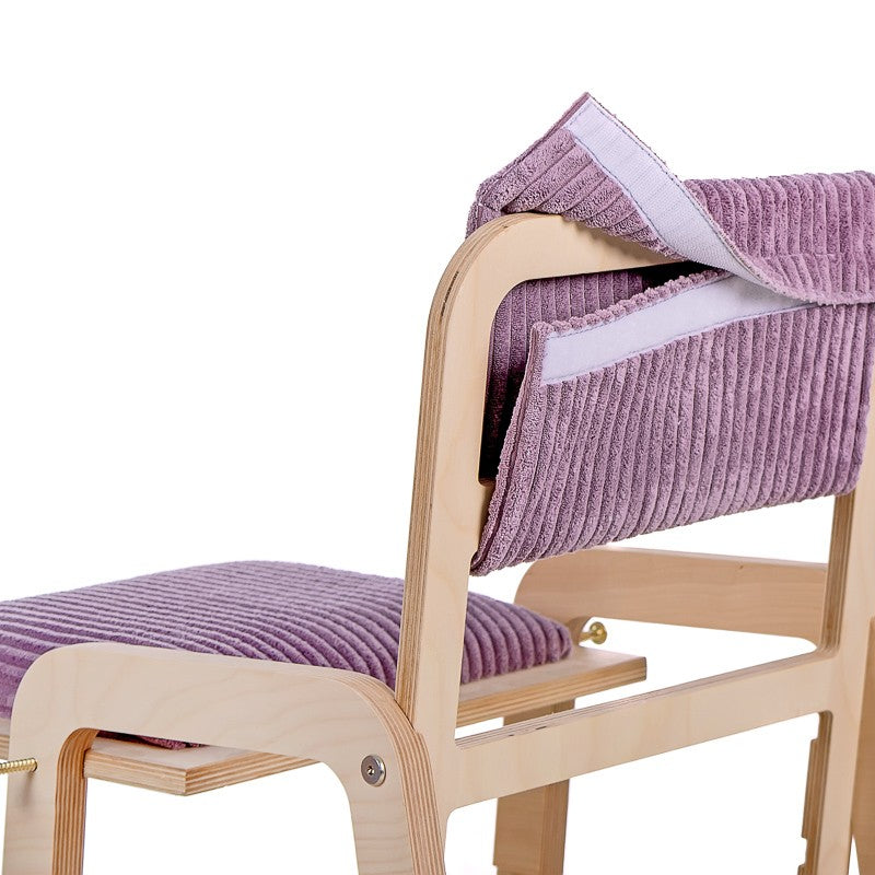 Adjustable Children Montessori Table and Chair Set Julle - Cannon Pink