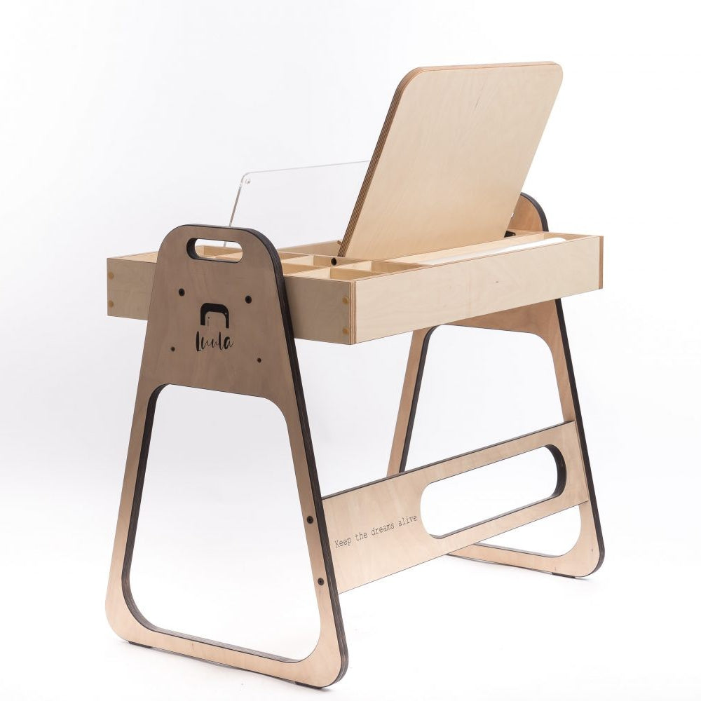 Adjustable Children Montessori Table and Chair Set Julle - Mint Green