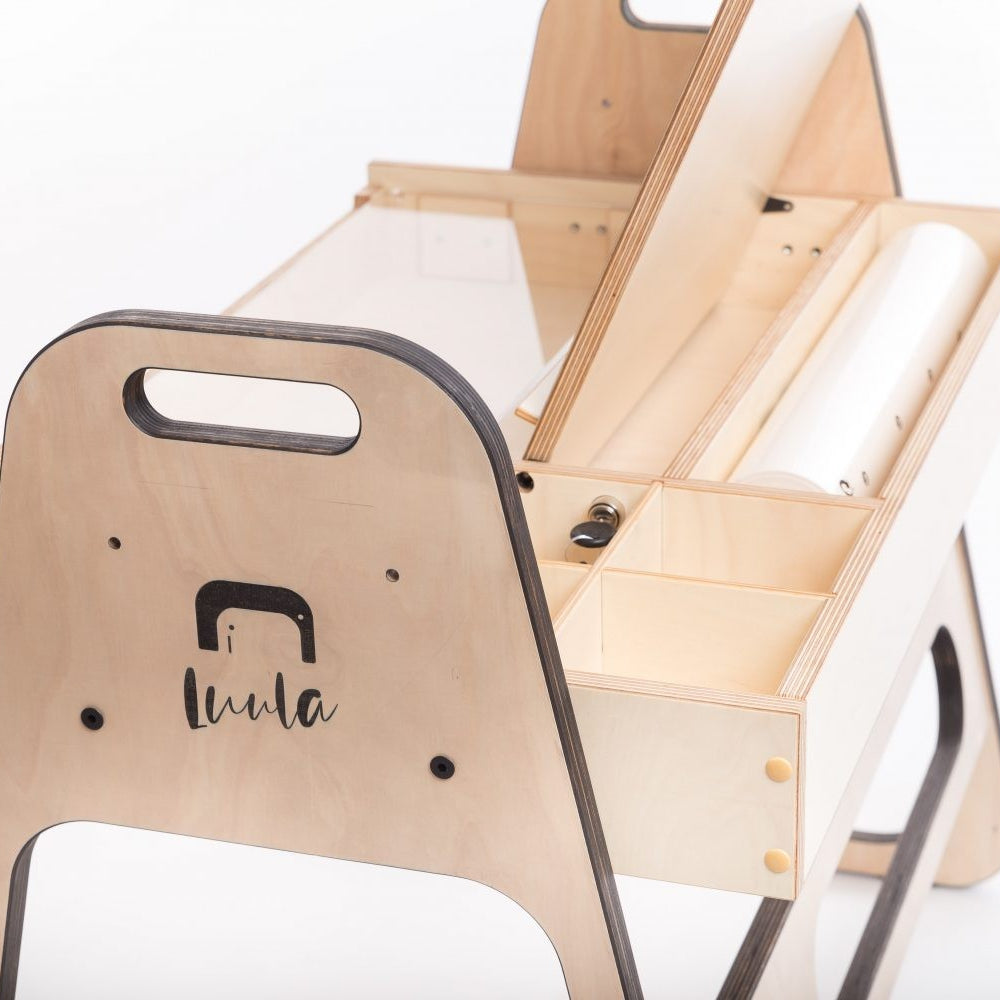 Adjustable Children Montessori Table and Chair Set Julle - Mint Green