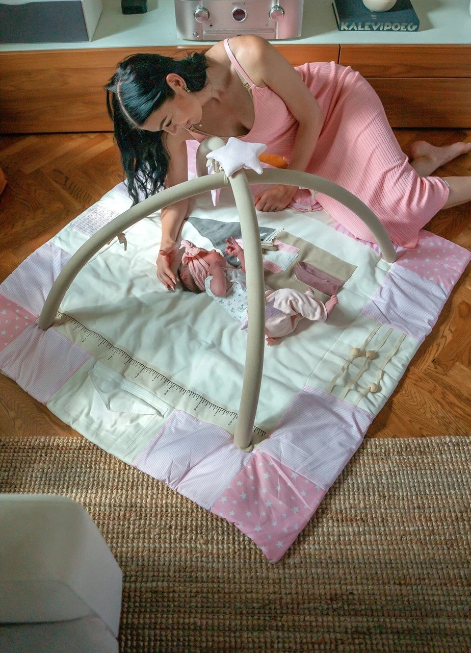 Baby Activity Mat, 120x120cm - Pink