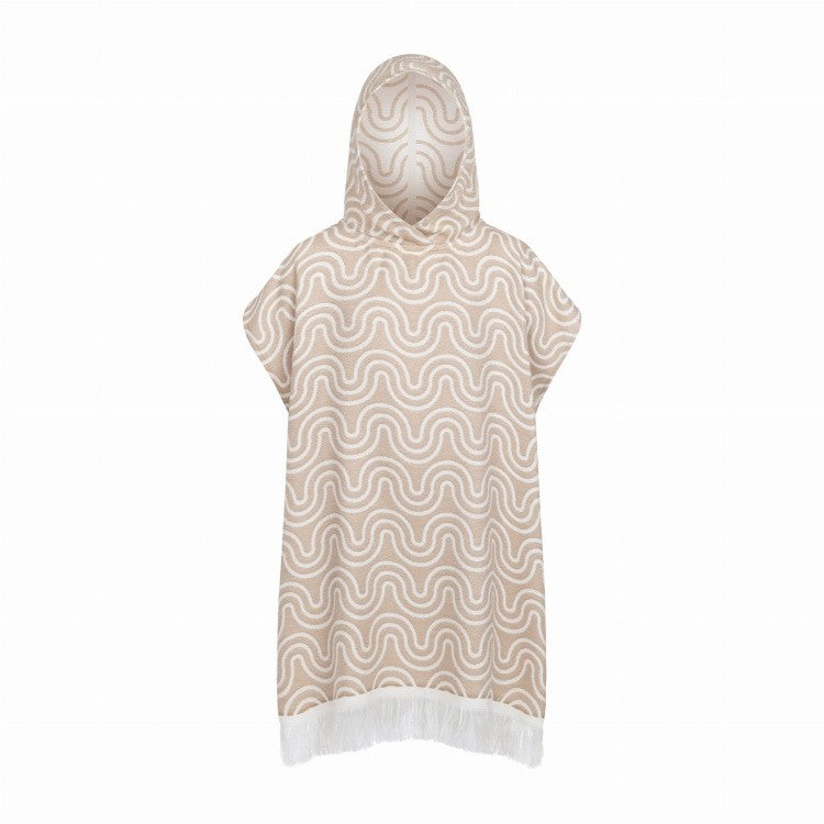Lasten bambu kylpyponcho – Hiekka