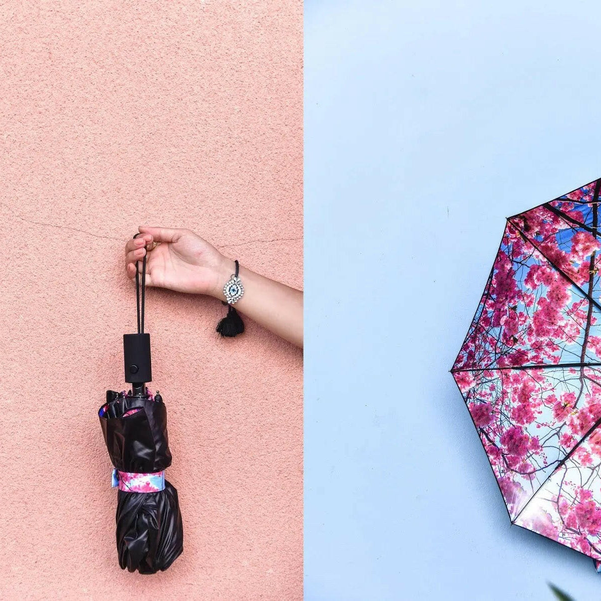 Cherry Blossom Umbrella – Elegance, Windproof & UPF50+