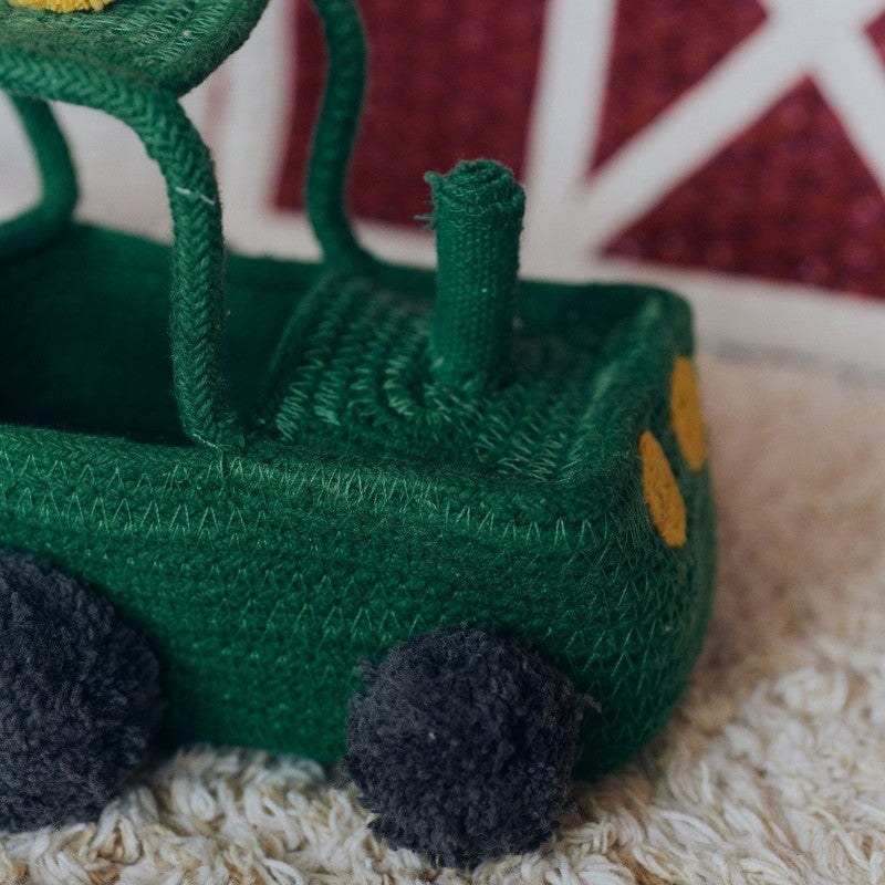 Decorative Basket Tractor