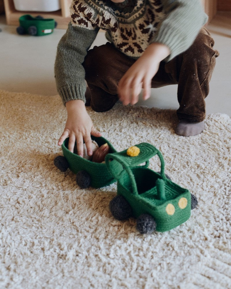 Decorative Basket Tractor