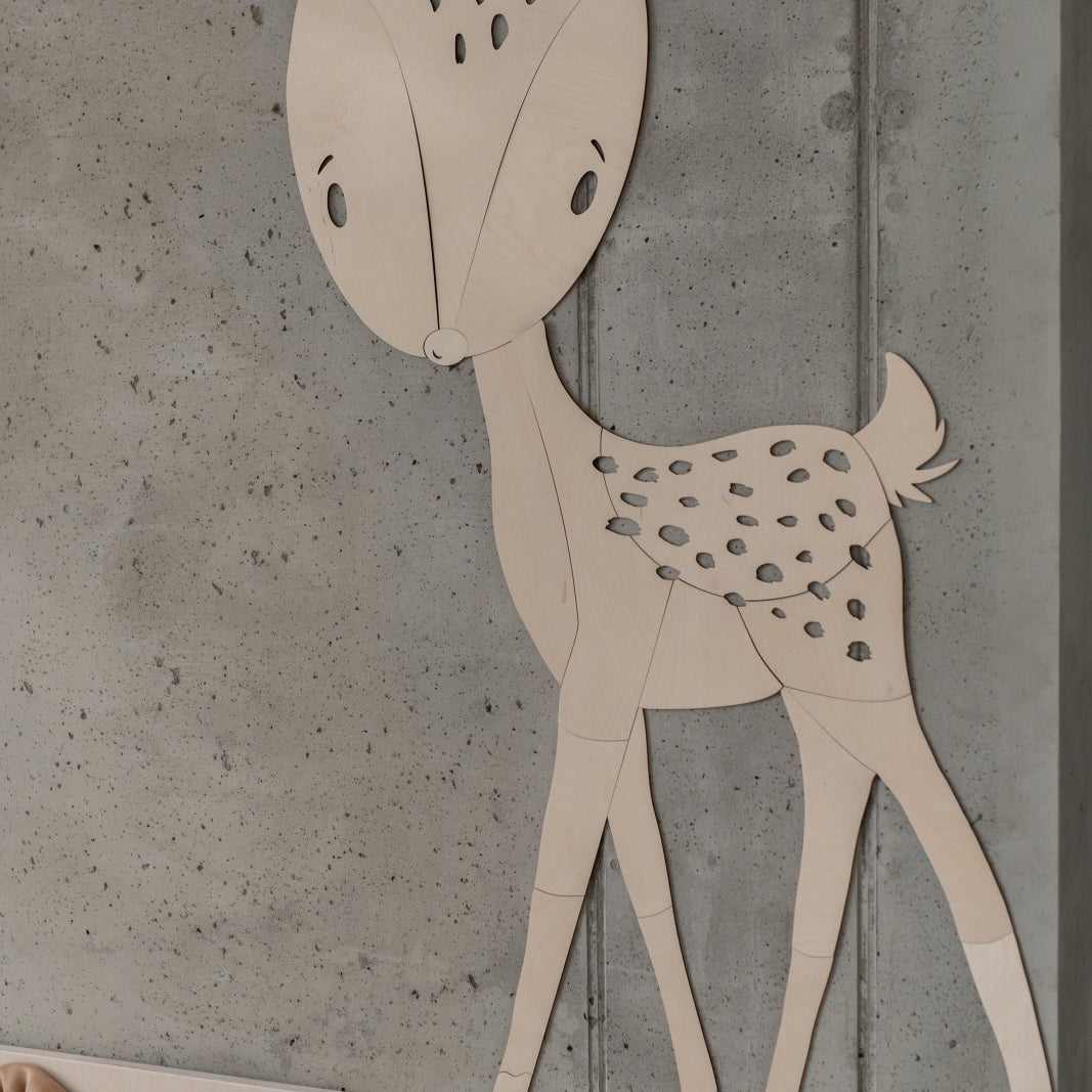 Deer Forest Animal - Wooden Wall Decoration