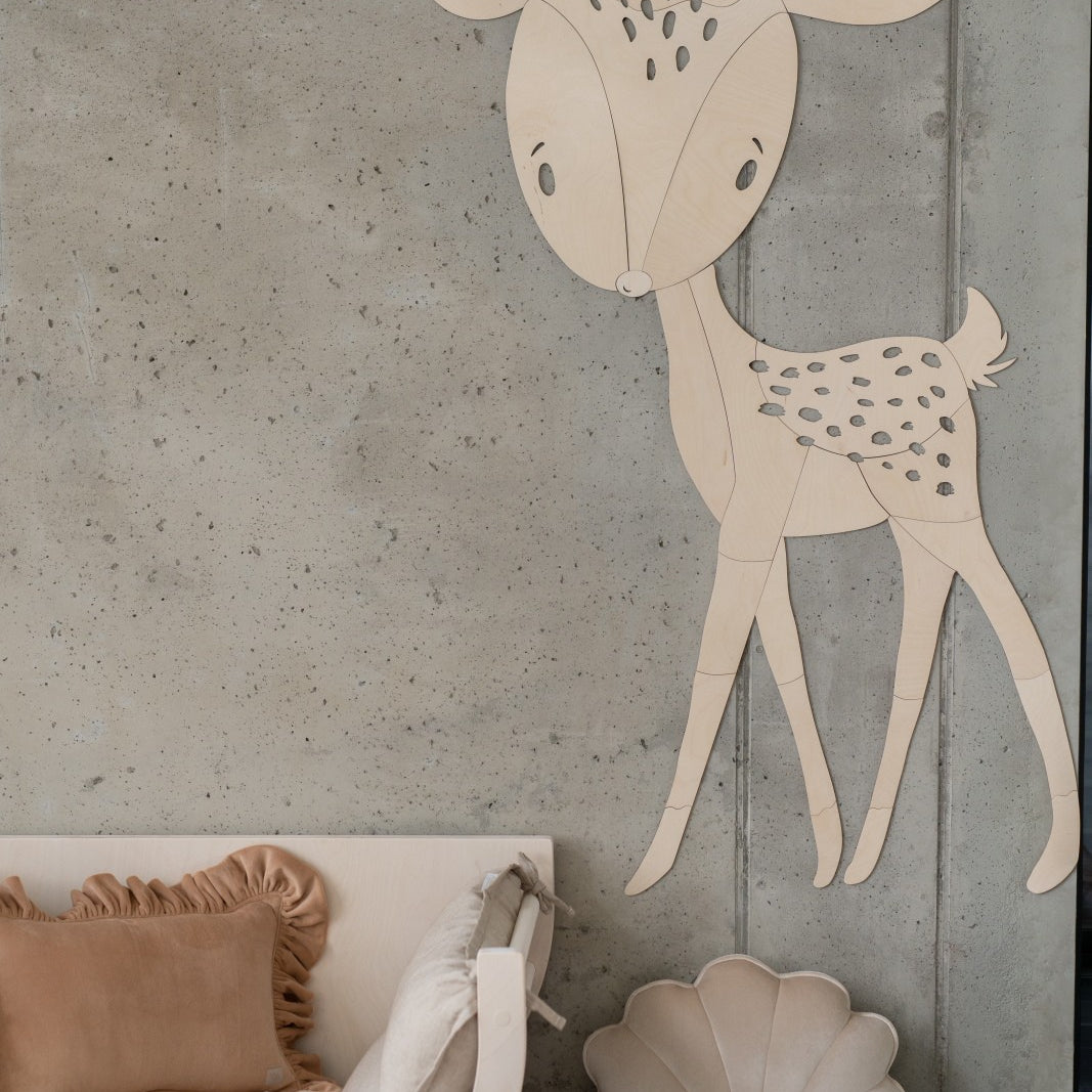 Deer Forest Animal - Wooden Wall Decoration