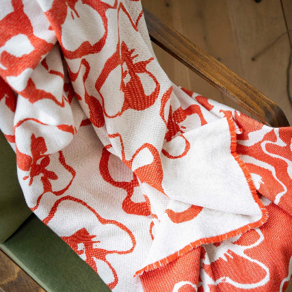 Flora cotton throw