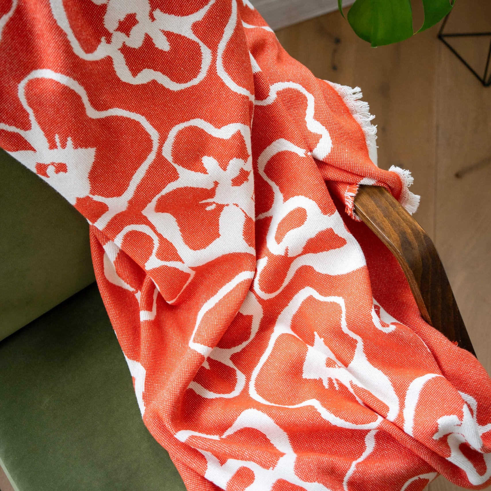 Flora cotton throw