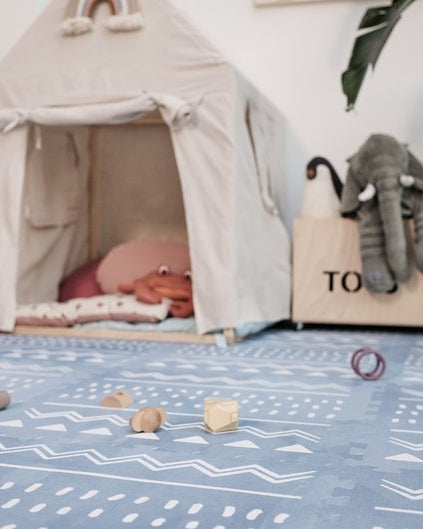 Foam Puzzle Playmat - Boho Azure