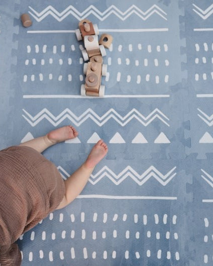 Foam Puzzle Playmat - Boho Azure