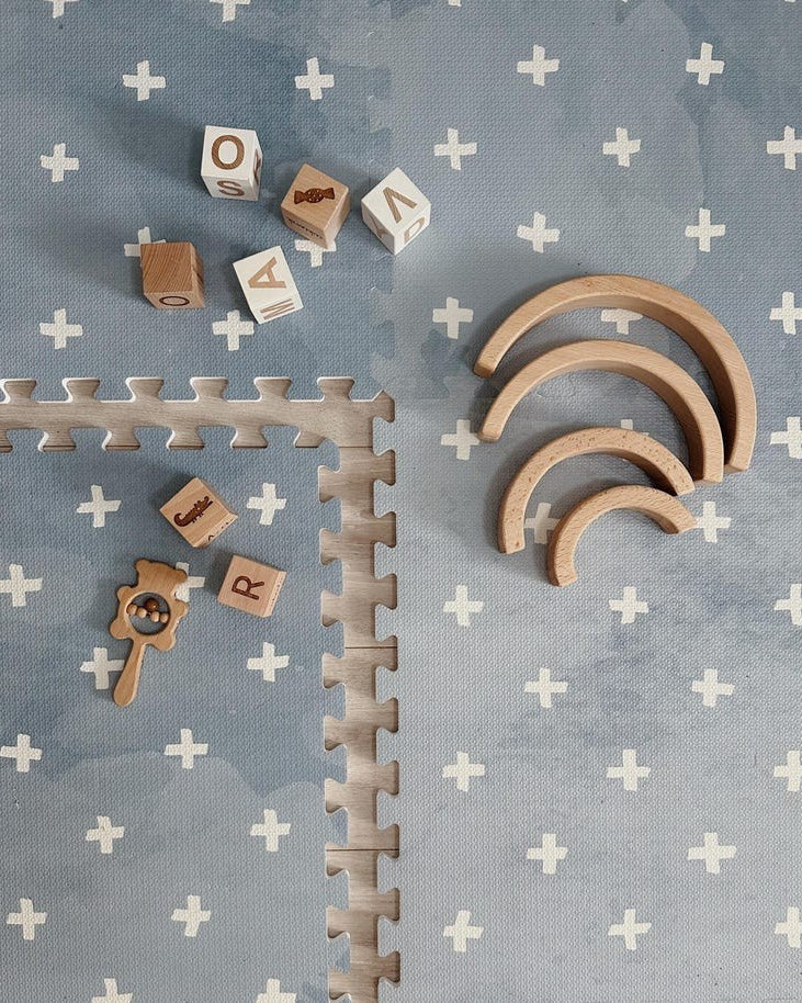 Foam Puzzle Playmat - Cross Azure