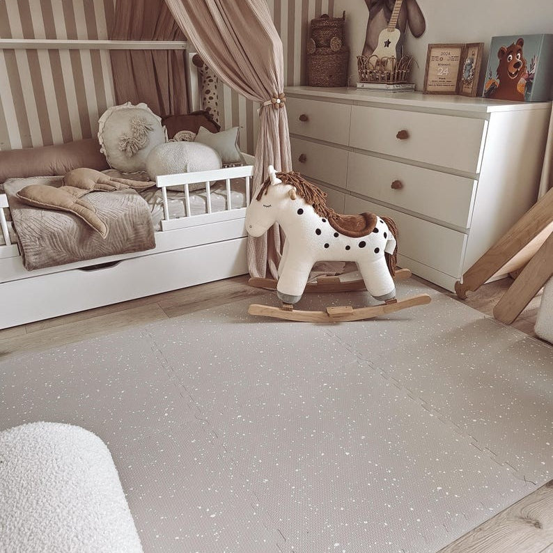 Foam Puzzle Playmat - Spots Cappuccino