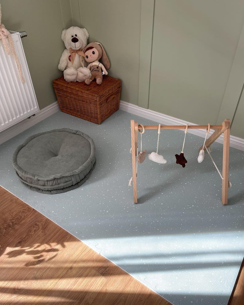 Foam Puzzle Playmat - Spots Olive