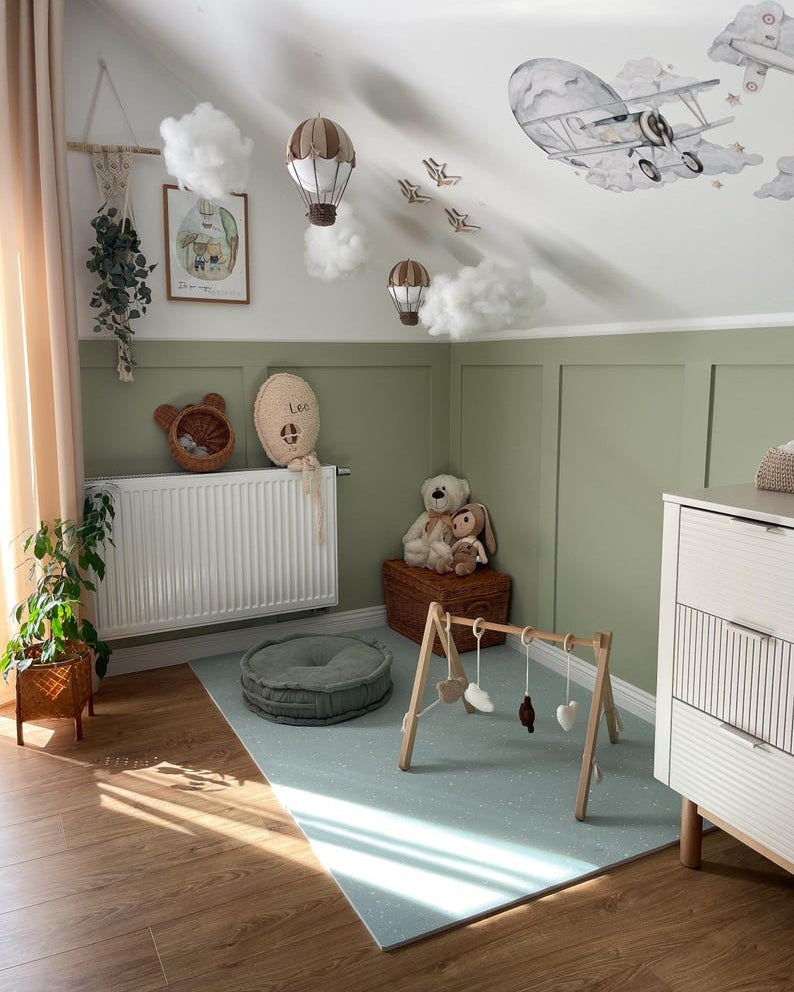 Foam Puzzle Playmat - Spots Olive