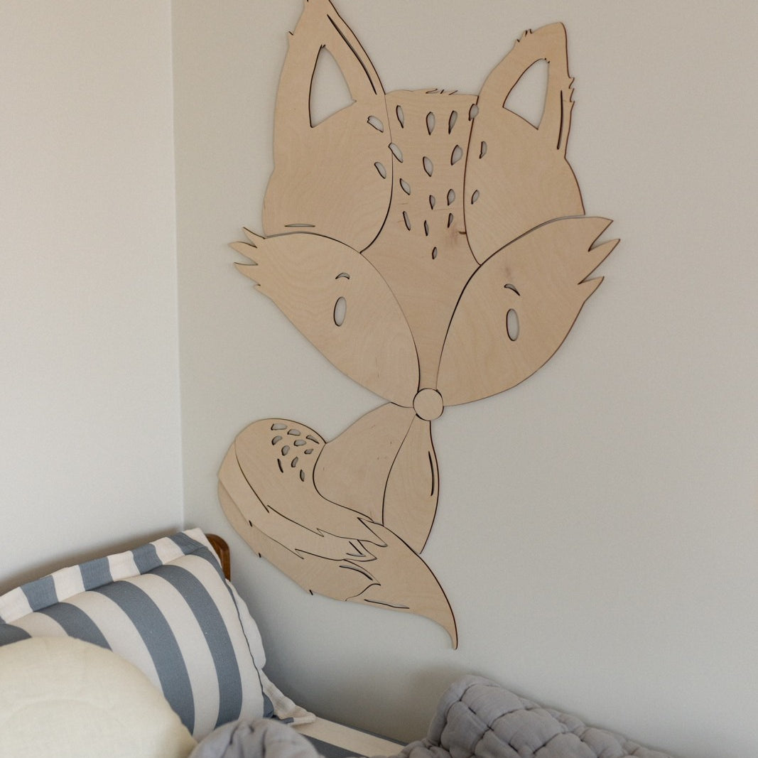 Fox Forest Animal - Wooden Wall Decoration