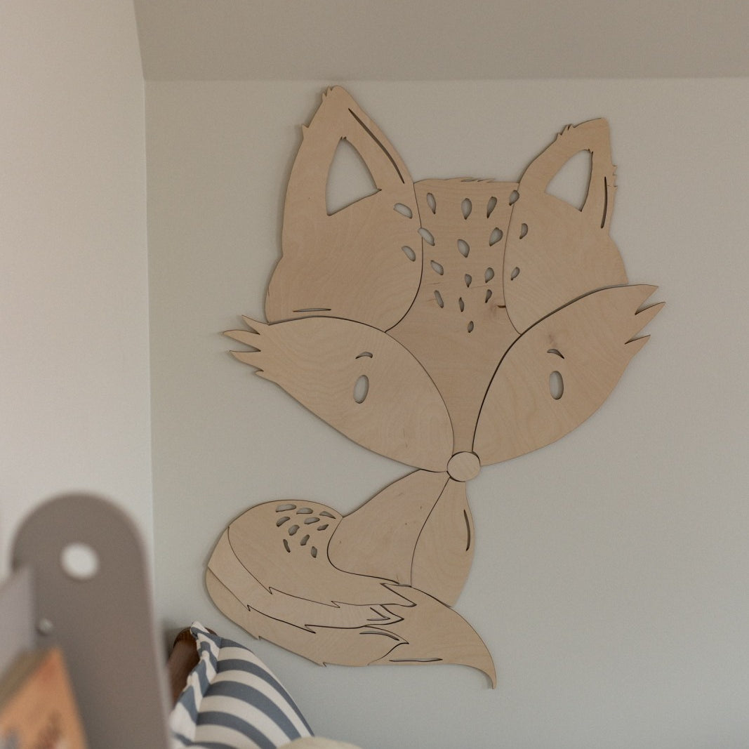Fox Forest Animal - Wooden Wall Decoration