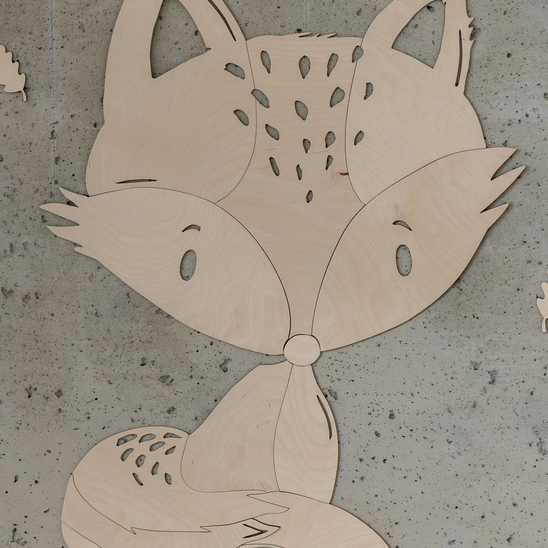 Fox Forest Animal - Wooden Wall Decoration