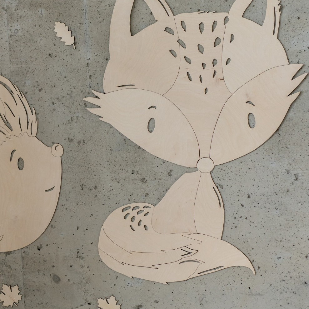 Fox Forest Animal - Wooden Wall Decoration