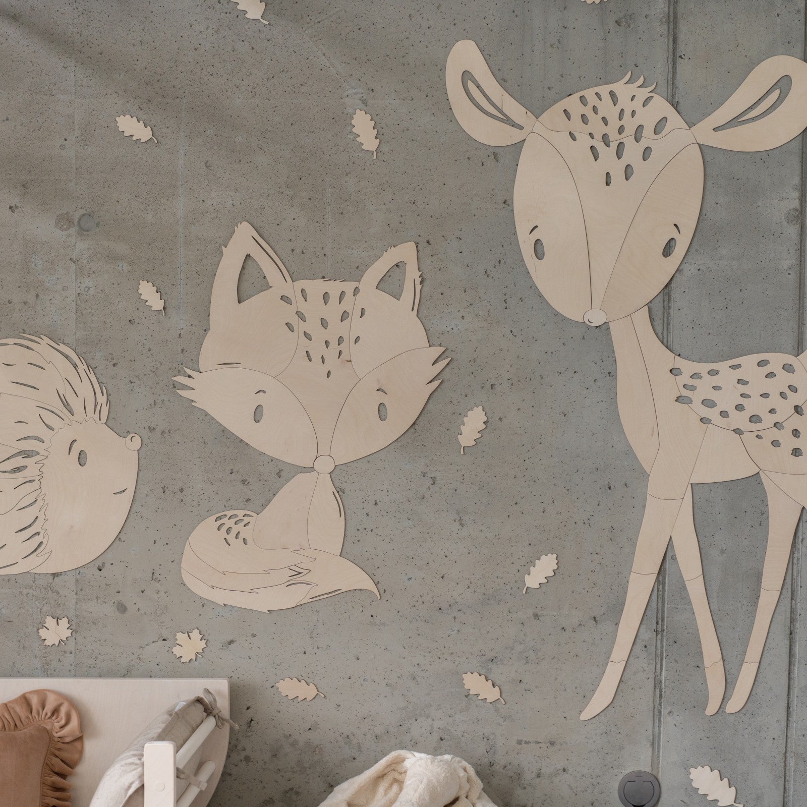 Fox Forest Animal - Wooden Wall Decoration