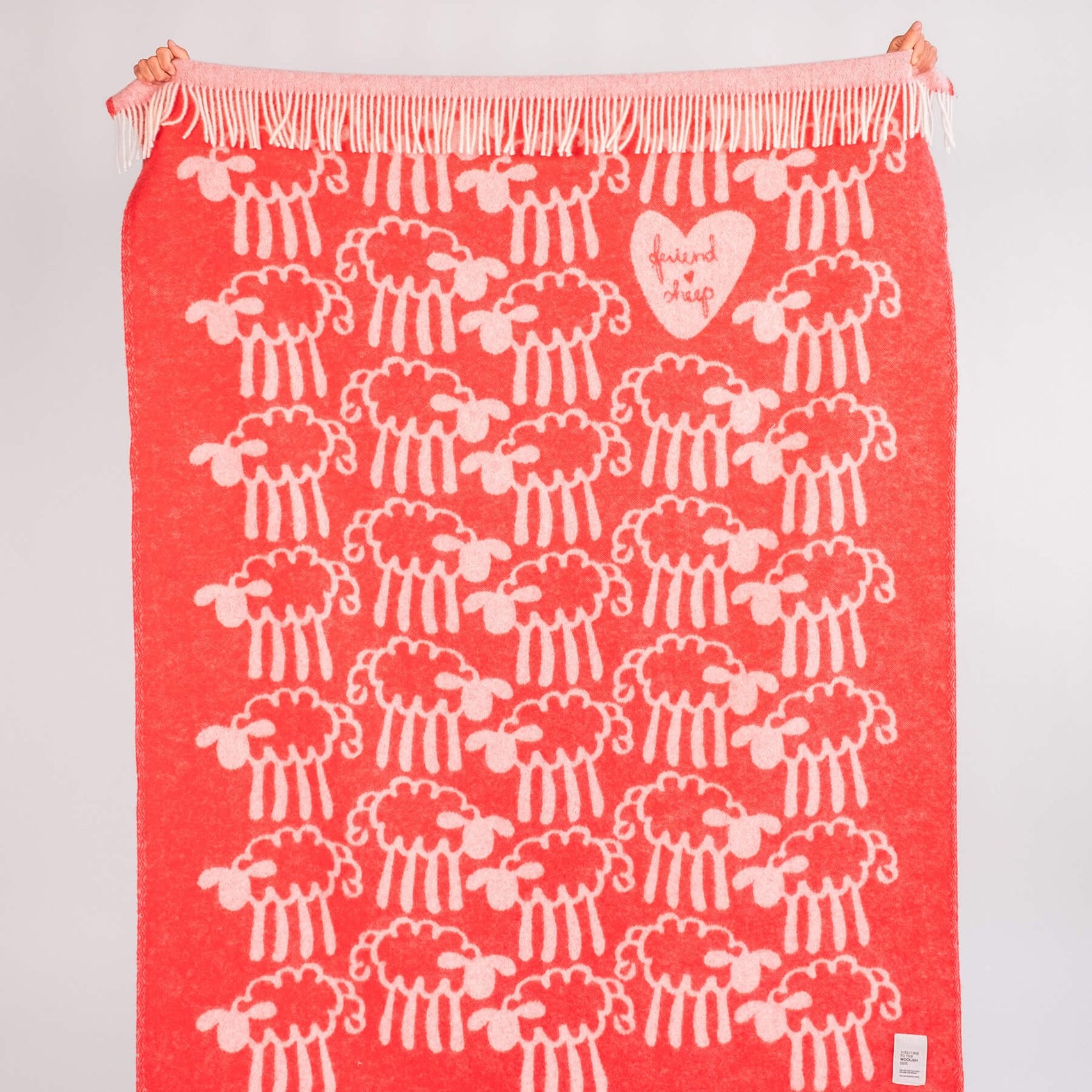 Friendsheep wool throw