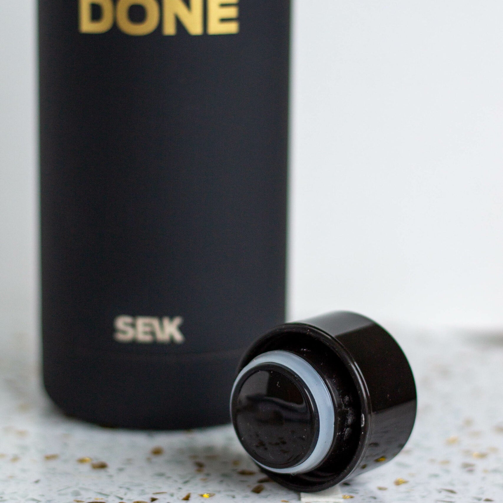 SEIK water bottle / thermos - Get shit done - black 500 ml steel