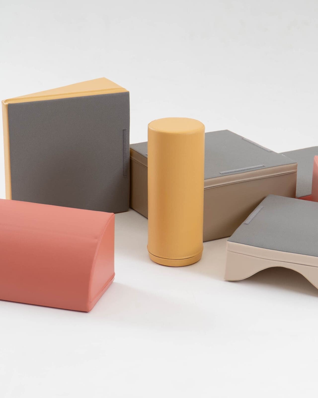 Soft Play 7 Foam Block Set - Pastel Pink Discoverer