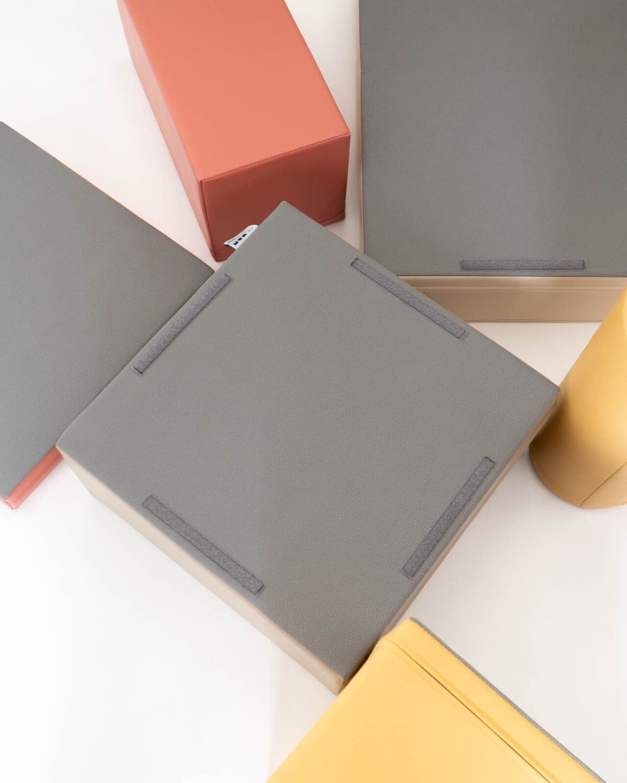 Soft Play 7 Foam Block Set - Pastel Pink Discoverer