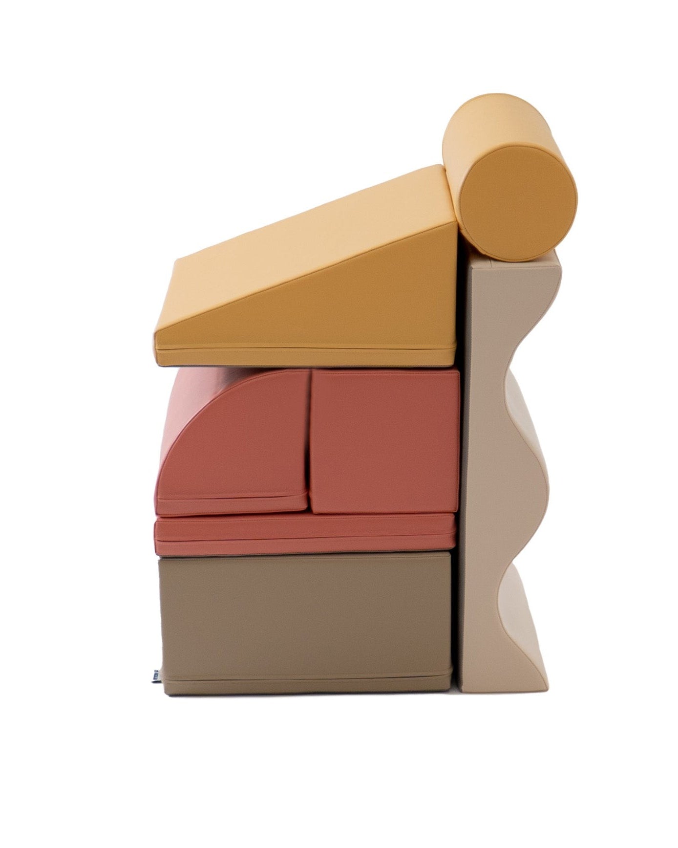 Soft Play 7 Foam Block Set - Pastel Pink Discoverer