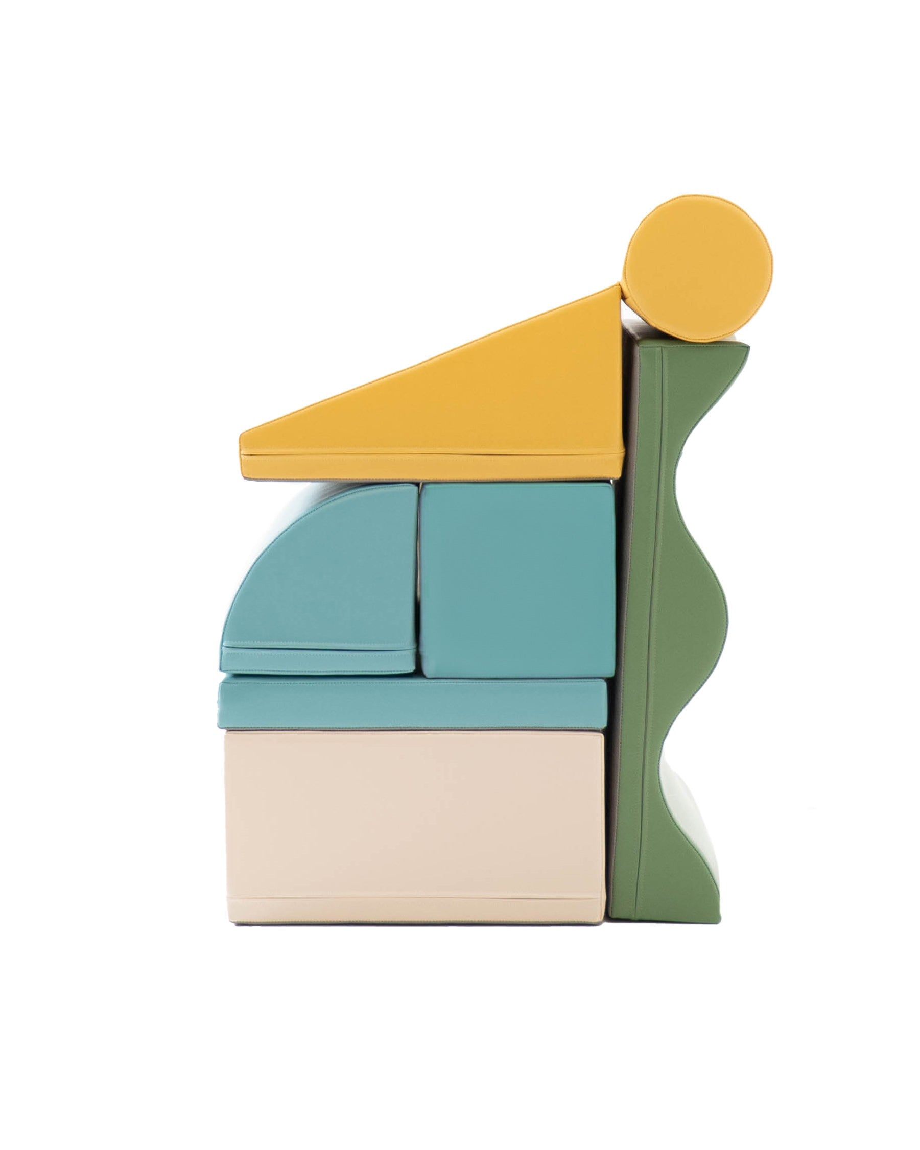 Soft Play 7 Foam Block Set - Pastel Turquoise Discoverer