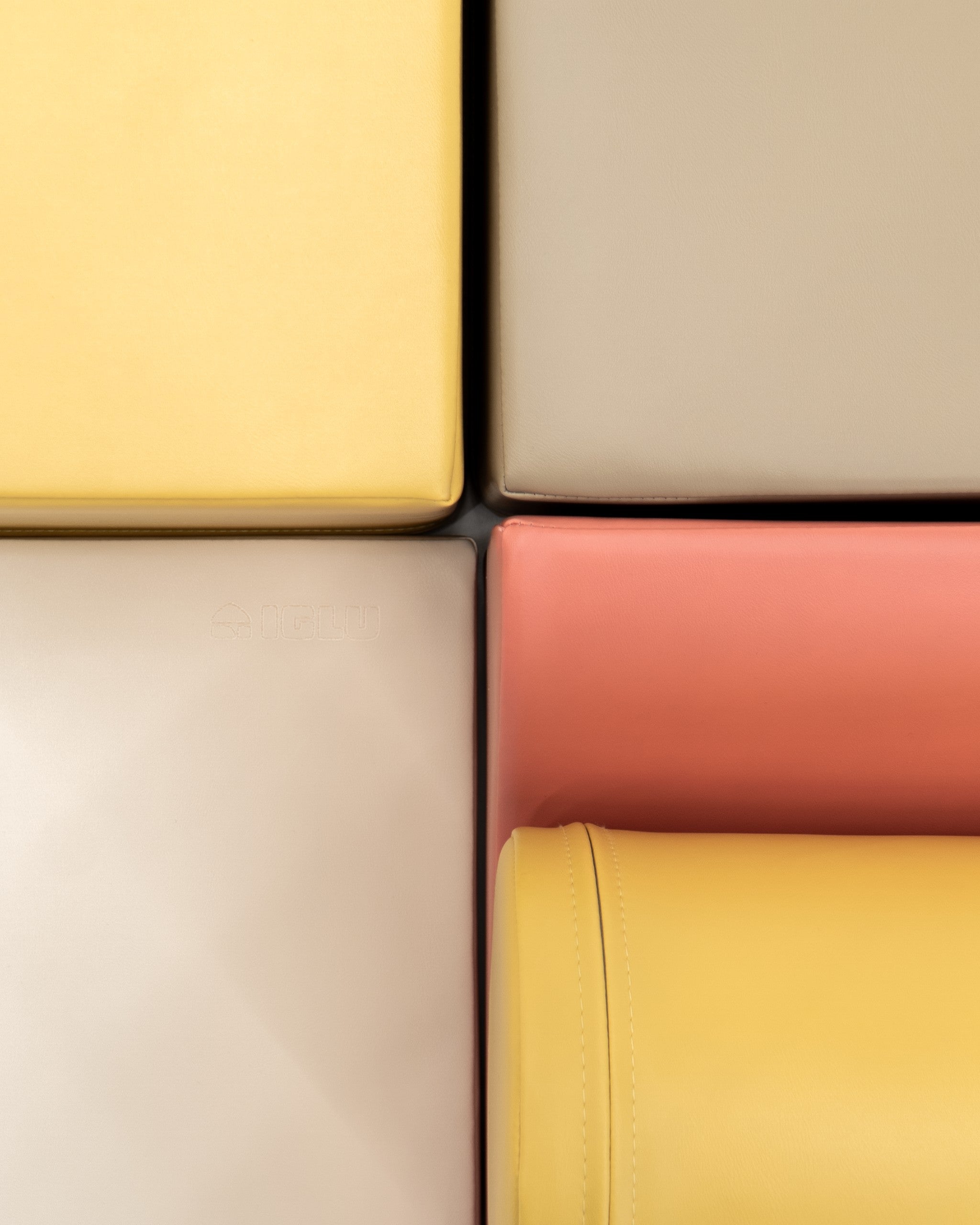 Soft Play 6 Foam Block Set - Pastel Pink Explorer